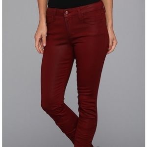 Joe’s jeans- skinny ankle burgundy/wine jeans